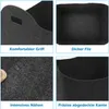 Jayseuw Filzkorb, Holzkorb für Kaminholz, Faltbar  Produktbild-Vorschau 4