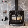 KOTARBAU® Krbová sada černá Moderní sada kamen Krbové Náhled obrázku produktu 2