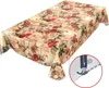 Tischdecke Wachstuch Blumen Braun Robust Wasserabweisend Produktbild-Vorschau 2