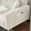 MODFU Schlafsofa, Weiß, Lammwollstoff, verstellbare Produktbild-Vorschau 6