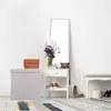 Pouf Relaxdays con vano portaoggetti, imbottito, pouf Anteprima dell’immagine prodotto 2