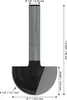PRO Hohlkehlfräser, R 1/2", Schaft 1/4" Produktbild-Vorschau 15