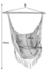 Gardlov Hängesessel Outdoor 97 x 130 cm Grau bis 120 kg - Produktbild-Vorschau 7