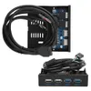 A computer front panel with USB ports and a connected cable. Náhled obrázku produktu