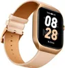 A close-up of a smartwatch with a leather strap. Podgląd zdjęcia produktu