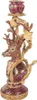 Clayre & Eef Kerzenständer Hirsch 14x11x31 cm Braun Produktbild-Vorschau 2