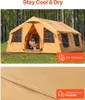 Aufblasbares Campingzelt für 8-12 Personen - Glamping Zelt Produktbild-Vorschau 5