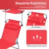 SoBuy 2-er Set Sonnenliege Auflage klappbare Gartenliege Produktbild-Vorschau 4