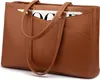 Moderne Laptoptasche 15,6 Zoll für Damen Büro Uni Braun Produktbild-Vorschau 1
