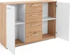 Sideboard >Jacklin< in Artisan Eiche Weiß - Produktbild-Vorschau 4