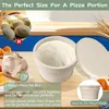 Pizzaballenbox mit Deckel 4er Set, Platzsparend Pizzateig Produktbild-Vorschau 3