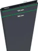 Close-up view of a dark gray aluminum profile with measurement annotations. Produktbild-Vorschau