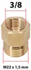 Reduzieradapter M22x1,5 Außengewinde auf 3/8" Innengewinde Produktbild-Vorschau 2
