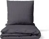 A folded duvet and pillow with a striped pattern on a white background. Produktbild-Vorschau