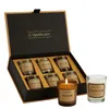 Elegante beige Geschenkbox mit sechs Duftkerzen – Vanille, Rose & Moschus Produktbild-Vorschau