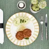 6x lesní okrový jídelní talíř kamenina 6 osob jídelní talíř Náhled obrázku produktu 5