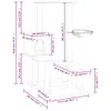 vidaXL Strom pre mačky so sisalovými škrabadlami Dark Grey Náhľad obrázku produktu 7