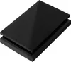 Two black plastic sheets are stacked on a white background. Produktbild-Vorschau