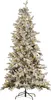 BELIANI Weihnachtsbaum künstlich 210 cm Weiß Schneebedeckt Produktbild-Vorschau 1