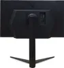 The back of a black computer monitor on a white background. Produktbild-Vorschau