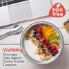 LEBENLANG Müsli To Go Becher mit Löffel - 650ml – Mint, Produktbild-Vorschau 4