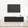 TV-Wandschrank 2 pcs Schwarz 60 x 31 x 29,5 cm Produktbild-Vorschau 3