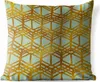 MuchoWow® Outdoor Kissen - Muster - Gold - Linie - 45x45 cm Produktbild-Vorschau 1