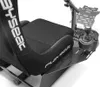 Close-up of a racing simulator seat with a gear shift attached. Produktbild-Vorschau