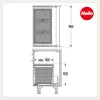 Poubelle Hailo 10000228 Triple XL 900 28/28/28 litres gris Voir les images du produit 4