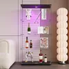 Vitrine en verre à quatre niveaux, avec 4 étagères, 2 Voir les images du produit 4