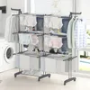 Doppelreihen Wäscheständer mit 2 Stück Sockentrockner, 4 Produktbild-Vorschau 3