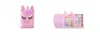 A unicorn-themed children's makeup set is displayed against a white background. The set includes a closed makeup case shaped like a unicorn's head and an open makeup palette with various colored eyeshadows and blushes. Voir les images du produit