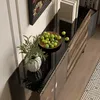 Sideboard 160x40x95cm Schwarz Vintage-Holzoptik, Vitrine Produktbild-Vorschau 7