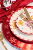 Tanier "Colorama de Noël" D 33 cm s motívom červenej Náhľad obrázku produktu 5