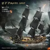 Mould King Schwarzes Piratenschiff Modellbaukasten 13199 Produktbild-Vorschau 11