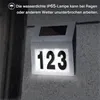 FIVMEN Hausnummer Beleuchtet Solar Edelstahl Produktbild-Vorschau 3