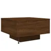 vidaXL Table basse avec lampes LED brun aspect chêne Voir les images du produit 12