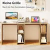 A desk with a computer, laptop, and books, set up in a home or office environment. Náhľad obrázku produktu