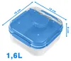 Pojemnik Śniadaniowy Plastikowy Śniadaniówka Lunch Box 1.6 Podgląd zdjęcia produktu 3
