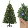 Salcar 150 cm Künstlicher Weihnachtsbaum mit Beleuchtung, 2 Produktbild-Vorschau 1