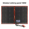 Dokio 100W skladací solárny panel 18V s 12V regulátorom – Náhľad obrázku produktu 1