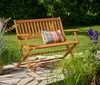 CASARIA® Gartenbank Sitzbank Wetterfest Holz Klappbar Produktbild-Vorschau 2