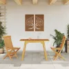 Garten-Esstisch 110x56x75 cm Massivholz Akazie Produktbild-Vorschau 3