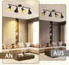 ZMH lampa sufitowa reflektor sufitowy 4 płomienie czarna Podgląd zdjęcia produktu 7