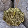 Räucherstäbchenhalter Blume Metall gold Räucherkegelhalter Produktbild-Vorschau 7