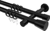 Interdeco Gardinenstange / Vorhangstange Schwarz, Typ Produktbild-Vorschau 1