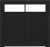 A digital rendering of a black sideboard with two white rectangular sections at the top. Anteprima dell’immagine prodotto
