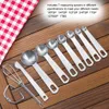 7Pcs/Set Stainless Steel Measuring Spoons Cups with Produktbild-Vorschau 6