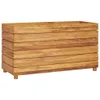 vidaXL Lit surélevé 100x40x55 cm teck vieux bois et acier Voir les images du produit 17