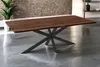 Esstisch 220x100 cm Baumkante Holz Nussbaum-Optik Produktbild-Vorschau 1